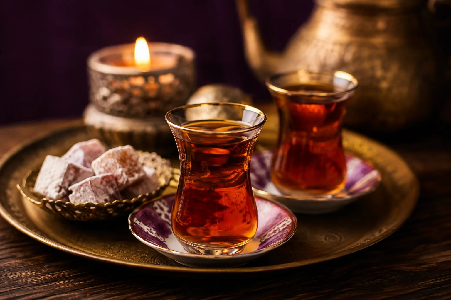 Karşılama çayı servisi — Lila Spa, Sarıyer misafirlerine hizmet veren salon