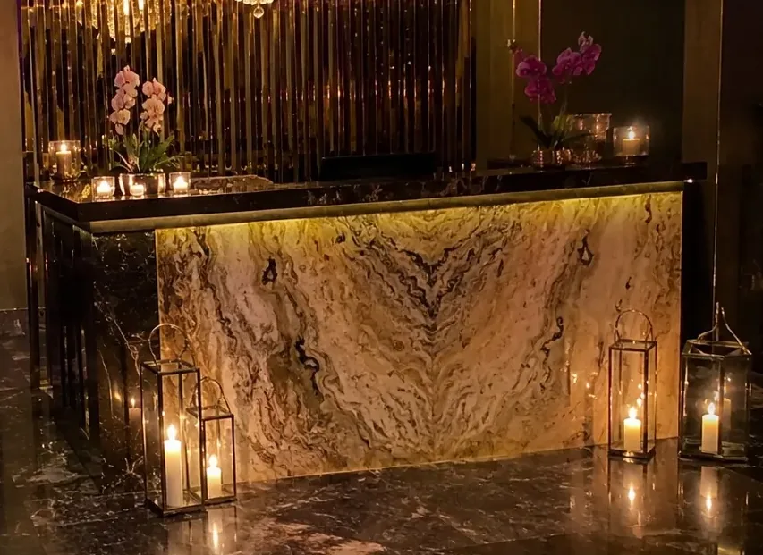 Resepsiyon karşılama alanı — Lila Spa, Sarıyer misafirlerine hizmet veren salon